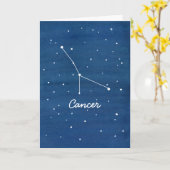 Happy Birthday Cancer Astrologie Signoria Zodiac Karte (Gelbe Blume)