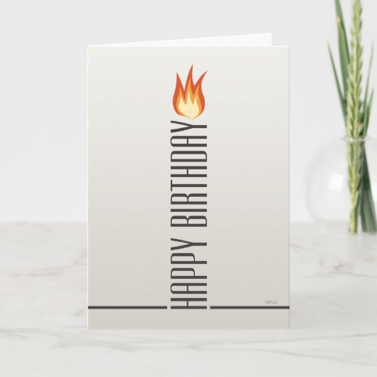 Happy Birthday Candle Karte (Vorderseite)