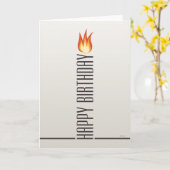 Happy Birthday Candle Karte (Gelbe Blume)