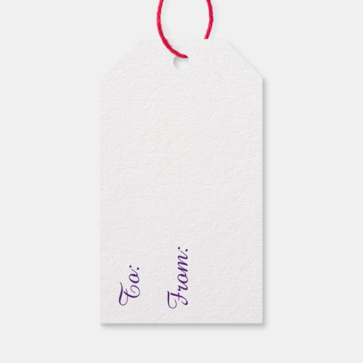 Happy Birthday Candles Geschenkanhänger (Rückseite)