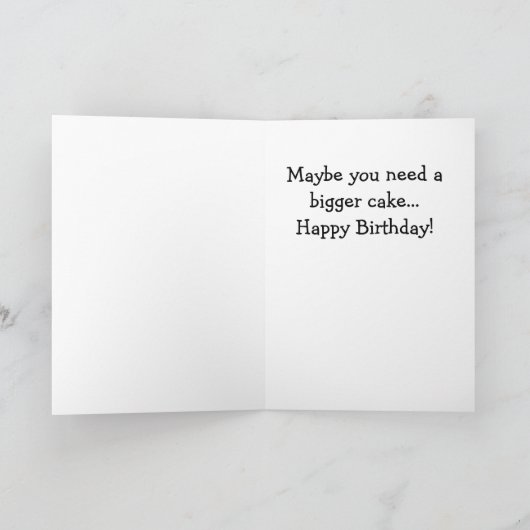 Happy Birthday Candles Karte (Innenseite)