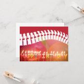 Happy Birthday Candles Spine Chiropractic Geburtst Karte (Vorderseite/Rückseite Beispiel)