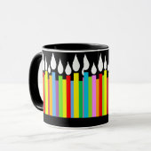 Happy Birthday Candles Tasse (Vorderseite Links)