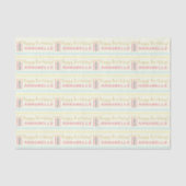 Happy Birthday Candles wiederholen Mädchenname Seidenpapier (Vorderseite)