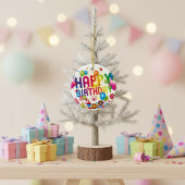 Happy Birthday Candy und Balloons Keramik Ornament