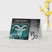 Happy Birthday Capricorn Horoscope Zodiac Karte (Gelbe Blume)