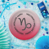 Happy Birthday Capricorn Horoscope Zodiac Pappteller (Party)