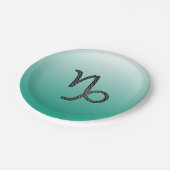 Happy Birthday Capricorn Horoscope Zodiac Pappteller (Schrägansicht)