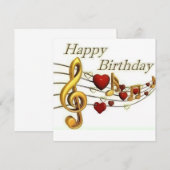 Happy Birthday Card (Vorne/Hinten)