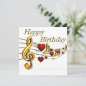 Happy Birthday Card (Stehend Vorderseite)