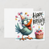 Happy Birthday Card (Vorne/Hinten)