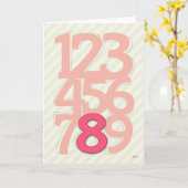 Happy Birthday Card, Acht Jahre alt Karte (Gelbe Blume)