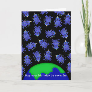 Happy Birthday Card Alien quirky von Jo Images Karte