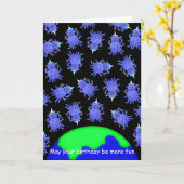 Happy Birthday Card Alien quirky von Jo Images Karte (Gelbe Blume)