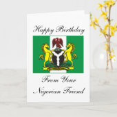 Happy Birthday Card aus Nigeria Karte (Gelbe Blume)