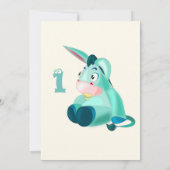 Happy Birthday Card - Baby Donkey - Ihr Alter/Jahr Karte (Rückseite)