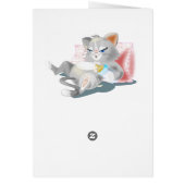 Happy Birthday Card Baby Kitty - Ihr Name Jahr (Hinten)
