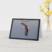 Happy Birthday Card Bald Eagle Karte (Gelbe Blume)
