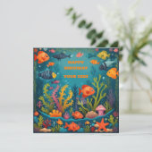 Happy Birthday Card - BD-Karte personalisieren Save The Date (Stehend Vorderseite)