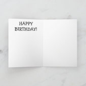 Happy Birthday Card: Beifall und ... Karte (Innenseite)