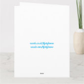 Happy Birthday Card - Birthday Cake Neon Lights Karte (Rückseite)