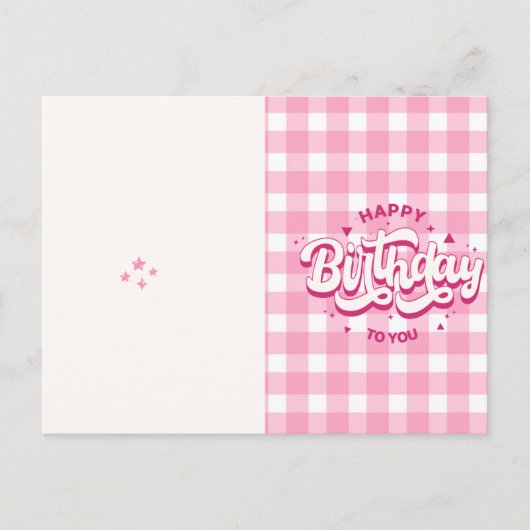 Happy Birthday Card | Birthday Greeting Card Postkarte (Vorderseite)
