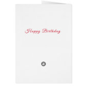 Happy Birthday Card Blume Bike - Romantik (Hinten)