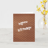 Happy Birthday Card Brick Wall entwerfen Ihren Tex Karte (Gelbe Blume)