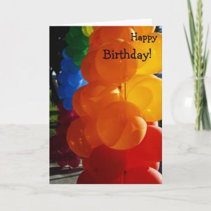 Happy Birthday Card: Bunch of Balloons Karte