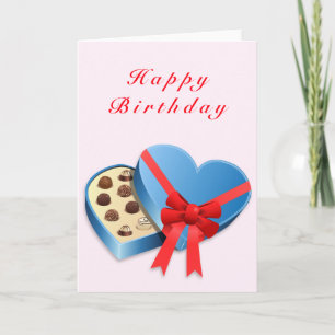 Happy Birthday Card Candy Heart - Sweet Liebe Karte