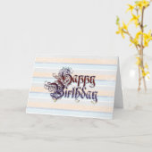 Happy Birthday Card Cool Graffiti Text Karte (Gelbe Blume)