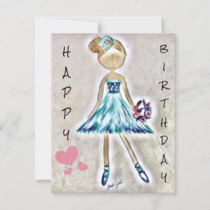 Happy Birthday Card Dancer Birthday Personalize it