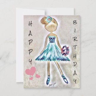 Happy Birthday Card Dancer Birthday Personalize it