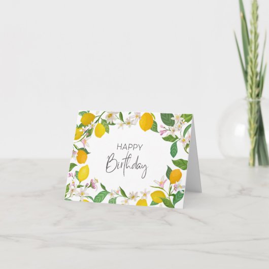 Happy Birthday Card Dankeskarte (Vorderseite)