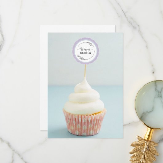 Happy Birthday Card Dankeskarte (Vorderseite/Rückseite Beispiel)