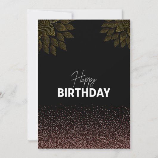 Happy Birthday Card - Eine perfekte Feier der Lieb Einladung (Rückseite)