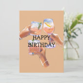 HAPPY BIRTHDAY CARD EINLADUNG (Stehend Vorderseite)