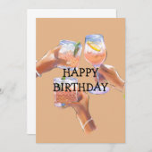 HAPPY BIRTHDAY CARD EINLADUNG (Vorne/Hinten)