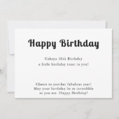 Happy Birthday Card Einladung (Vorderseite)