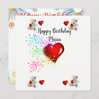 Happy Birthday Card Einladung
