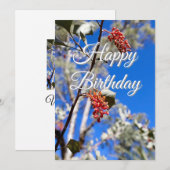 Happy Birthday Card Einladung (Vorne/Hinten)