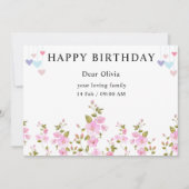 Happy Birthday Card Einladung (Vorderseite)