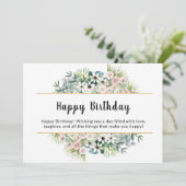 Happy Birthday Card Einladung (Stehend Vorderseite)