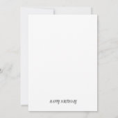 HAPPY BIRTHDAY CARD EINLADUNG (Rückseite)