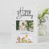 Happy Birthday Card Einladung (Stehend Vorderseite)
