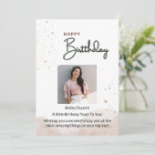 Happy Birthday Card Einladung (Stehend Vorderseite)