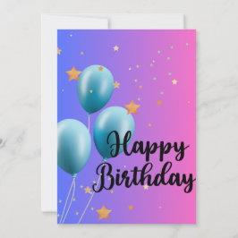 HAPPY BIRTHDAY CARD EINLADUNG