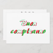 Happy Birthday Card Einladung (Vorne/Hinten)