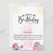 Happy Birthday Card Einladung (Vorderseite)