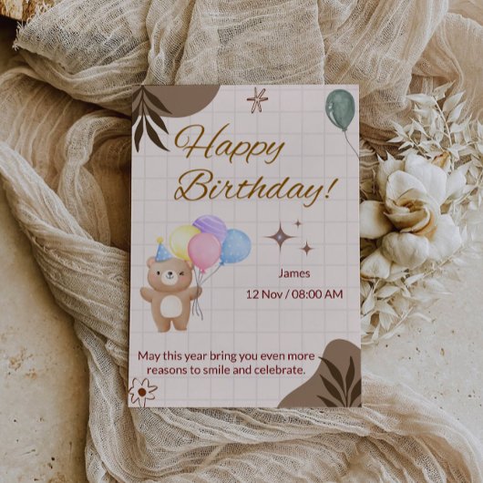 Happy Birthday Card Einladung